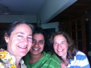Selfie of Rachel, Taslima and Alison!